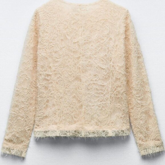 COMBINED KNIT BLAZER WITH SEQUINS - Picture 5 of 12